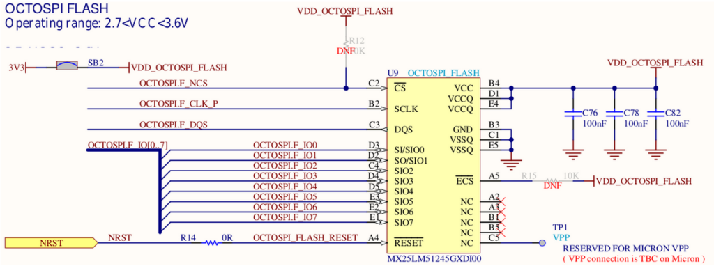 SPI flash schematic